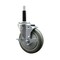 Service Caster 5'' Gray Poly Swivel 3/4'' Expanding Stem Caster with Brake SCC-EX20S514-PPUB-TLB-34 - alternate 1